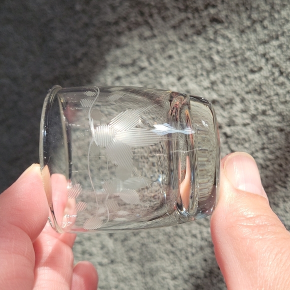 Vintage Set of 4 Etched Shot Glasses!!! - Picture 8 of 8